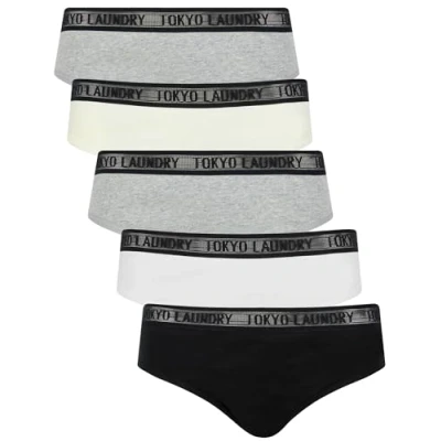 Image of Tokyo Laundry Women&#039;s Assorted Stretch Cotton Five Pack Briefs