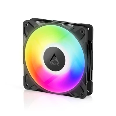Image of ARCTIC P12 Pro A RGB Powerful Premium Fan, 120 mm PWM Fan with Y Cable Splitter, 600 3000 rpm, 0 rpm