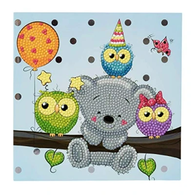 Image of Crystal Art Birthday Friends Card Kit 18 x cm