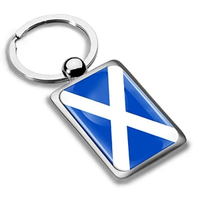 Image of Biomar Labs® 3D Metal Scotland Flag Keyring Key Ring Accessories Men Women Keychain Gift KK 242