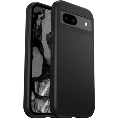 Image of Otterbox React Plastic Back Cover Black Google Pixel 8a