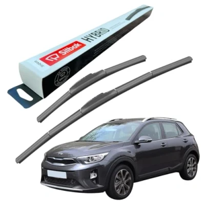 Image of Silbak Windscreen Wipers, fits for KIA STONIC (09/2017 ONWARDS) Front Wiper Blades, 650mm/400mm