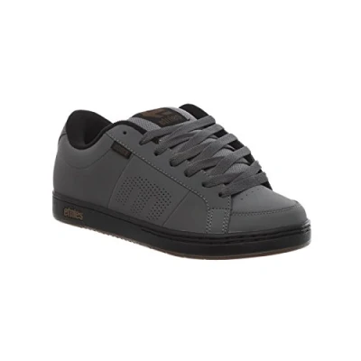 Image of Etnies Men&#039;s Kingpin Skateboarding Shoes, Grey Black Gold 037, 11 UK