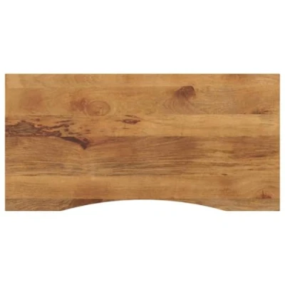 Image of vidaXL Solid Mango Wood Desk Top/Replacement Dining Table Top 120x50x2.5 cm Office Desk, Writing Desk,Computer Rustic Charm Natural Finish
