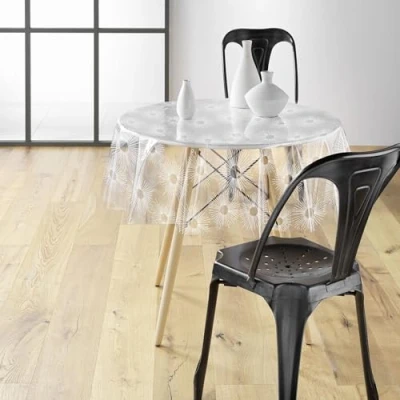 Image of Douceur d&#039;Intérieur, 14/100E Printed Tablecloth with Sunshine Design (Diameter 140 cm)