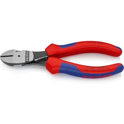 Image of Knipex High Leverage Diagonal Cutter black atramentized, with multi component grips 160 mm 74 12