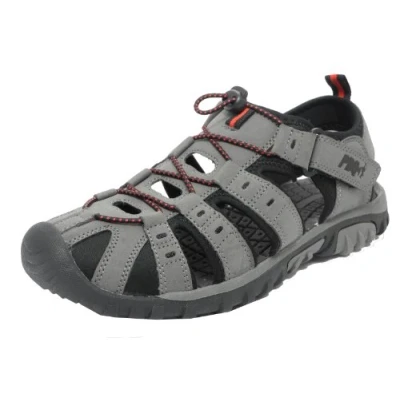 Image of Mens PDQ Sports Hiking Closed Toe Trail Sandals Grey/RED Size 11
