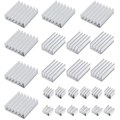 Image of 24 Piece Heatsinks For Raspberry Pi 4 Model B, 4B Heatsink Kit Aluminum with Thermal Conductive Adhesive Tape