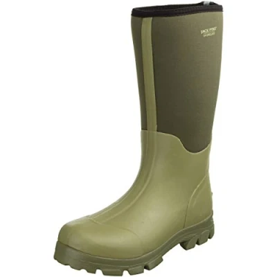 Image of JACK PYKE Ashcombe Neoprene Wellington Boots Green 6 UK