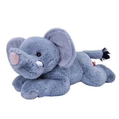 Image of Wild Republic EcoKins African Elephant Stuffed Animal 12 inch, Eco Friendly Gifts for Kids, Plush Toy, Handcrafted Using 16 Recycled Plastic Water Bottles