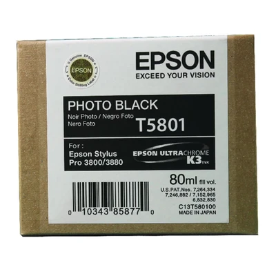 Image of Epson Photo Ink Cartridge 80 ml, Black, Genuine