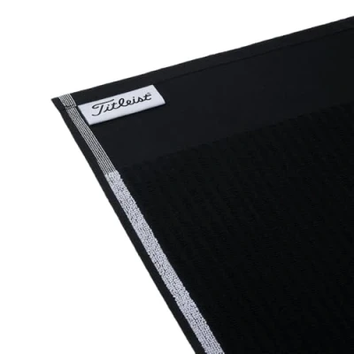 Image of Titleist Players Terry Towel,Black/White,20 x 40 inch