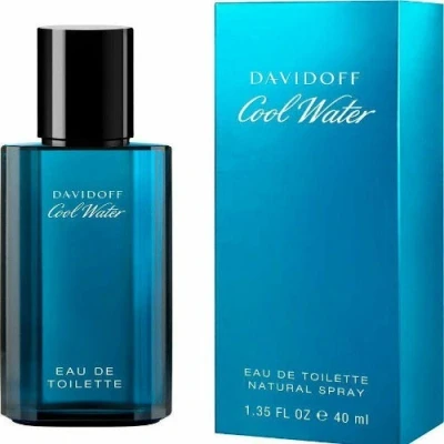Image of Davidoff Cool Water Man Eau de Toilette, Multicoloured, Mint, 40 ml
