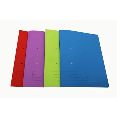Image of Exacompta Ref 211/5100Z Forever Pocket Spiral File, Right Hand Pocket, Premium Quality 300gsm Heavyweight Manilla, Suitable for Foolscap Documents Assorted Colours, Pack 25