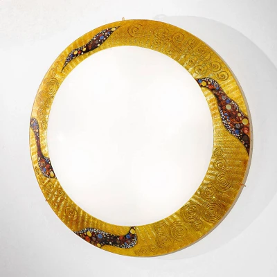 Image of KOLARZ Serena Kiss Gold wall light 24 ct, Ø 50 cm