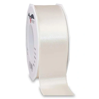 Image of Präsent Satin Ribbon Ivory 40 mm Width, 25 m Length