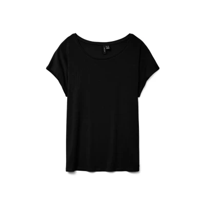 Image of Vero Moda Vmava Basic Tshirt, Women&#039;s, Size: XL, Black