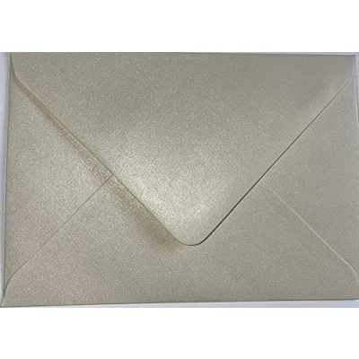 Image of C5 Coloured Envelopes for A5 Greeting Cards Wedding Invitations &amp; Crafts (162x229mm) Pack of 40 (Pearl Ivory)