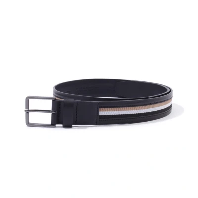 Image of BOSS Men&#039;s Ther Tape_Sz35 Belt, Black1, 85