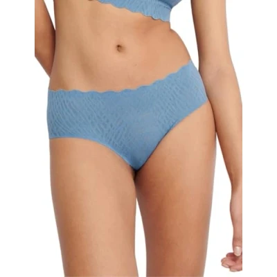 Image of Sloggi Women&#039;s ZERO Feel Bliss Hipster Underwear, Azura Blue, S