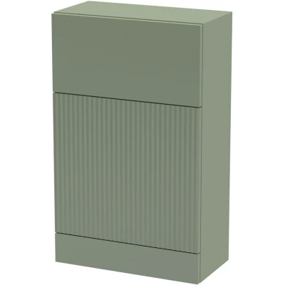 Image of Opula Fluted Green Back To Wall Toilet Unit 500mm
