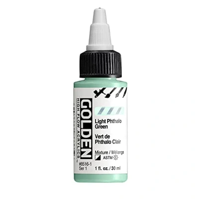 Image of Golden : High Flow Acrylic Paint 30ml (1oz): Light Phthalo Green S1