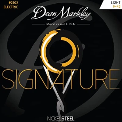 Image of Dean Markley 2502 .009 .042 Signature Nickel Steel Electric LT Guitar Strings Light