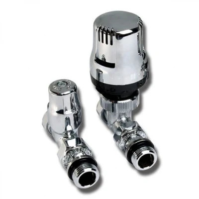 Image of Altecnic Ecocal Straight Twin Pack TRV Chrome Head 15mm 200485 LTC