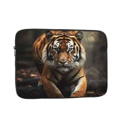 Image of Wild Animals Tiger Laptop Case Sleeve Bag Shockproof Protective Briefcase Carrying Cover 17 inch