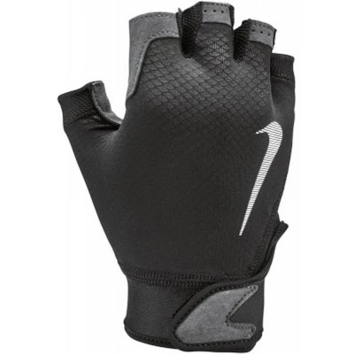 Image of Nike Mens Ultimate Heavyweight Fitness Fingerless Gloves (Black/White/Grey) Black &amp; Off White Size Small