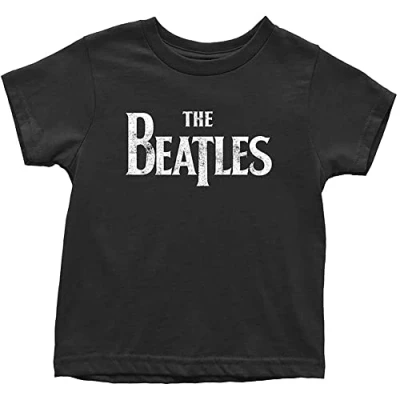 Image of The Beatles Boys/Girls Drop T Shirt, Black/White, 5 Years