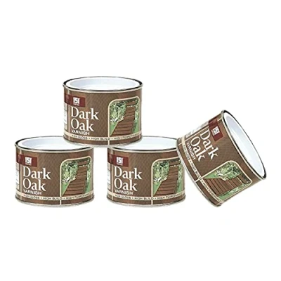 Image of 4 x Dark Oak Varnish 180ml Paint Gloss Car Home Metal Wood Brick