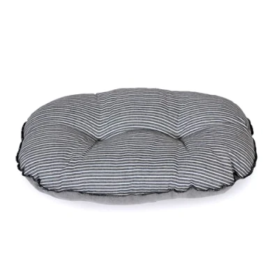 Image of Danish Design Rustic Stripes Grey Quilted Mattress 40in