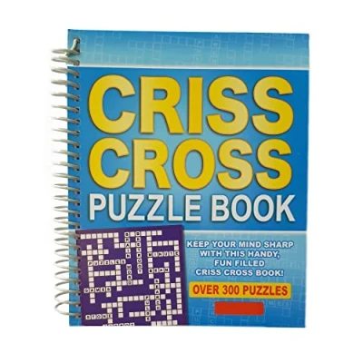 Image of WF Graham Criss Cross Crossword Puzzle Book Spiral Bound Brain Teasers Travel Puzzles with over 300 Puzzles, (4165)