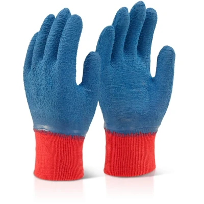 Image of LATEX FULLY COATED GRIPPER GLOVE BLUE L