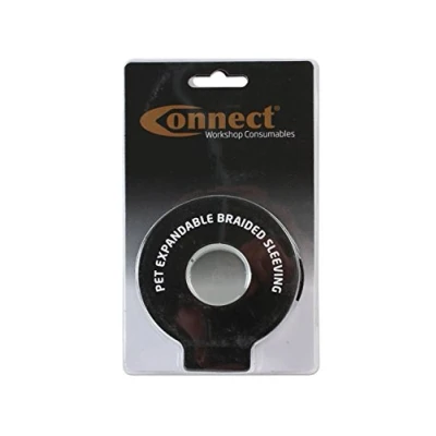 Image of Connect 37108 Expandable Braided Sleeving 6mm 5m roll in a clam blister