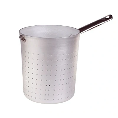 Image of Pentole Agnelli Professional Aluminium 3 Mm. Pasta Colander With Handle, Diameter 16 Cm.