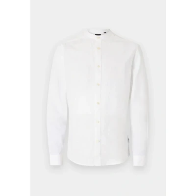 Image of Only &amp; Sons Onscaiden Solid MAO Shirt, Men&#039;s, Size: XS, White