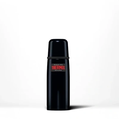Image of Thermos Light and Compact Flask, Stainless Steel, Midnight Blue, 350 ml