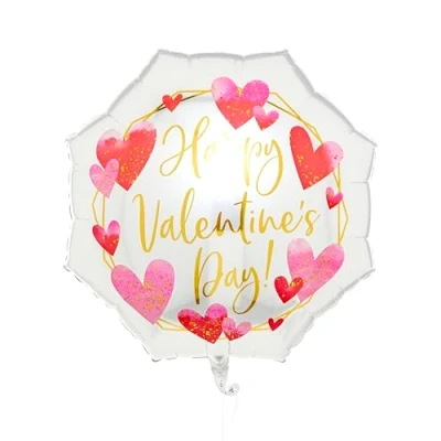 Image of Amscan Anagram 4363901 Valentine&#039;s Day Watercolour SuperShape Foil Balloon 22&quot;