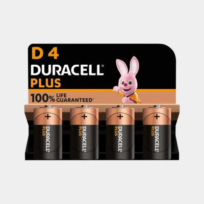 Image of D Plus 100 Batteries (4 pack)