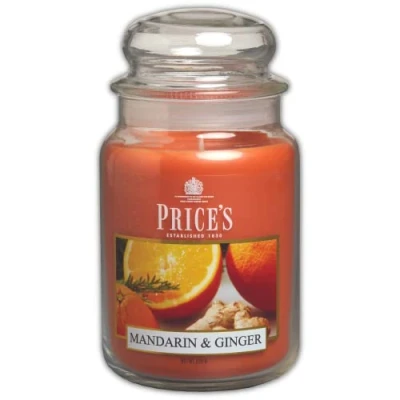 Image of Prices Fragrance Collection Mandarin &amp; Ginger Large Jar Candle