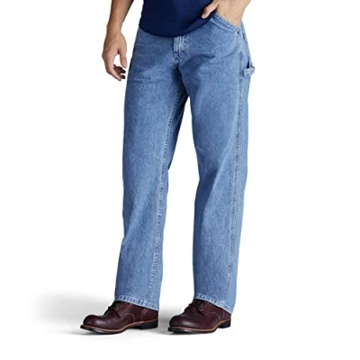Image of LEE Men&#039;s Loose Fit Straight Leg Carpenter Jean, Retro Stone, 34W x 36L