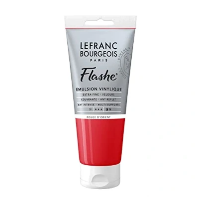 Image of Lefranc Bourgeois Acrylic Vinyl Emulsion, Vermilion Red, 80ml Tube Vinylfarbe