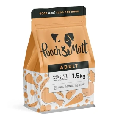 Image of Pooch &amp; Mutt Complete Adult Dry Dog Food (Grain Free), Chicken Superfood Blend, 1.5kg