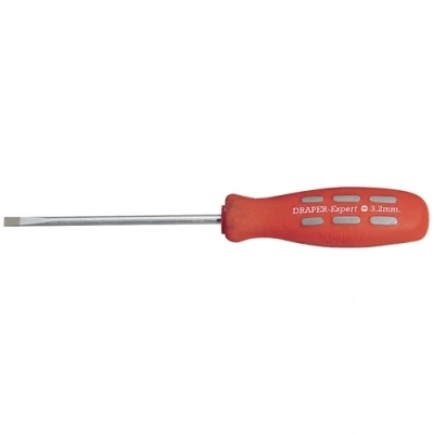 Image of Draper Plain Slot Parallel Tip Mechanic&#039;s Screwdriver, 100 x 3.2mm (Sold Loose)