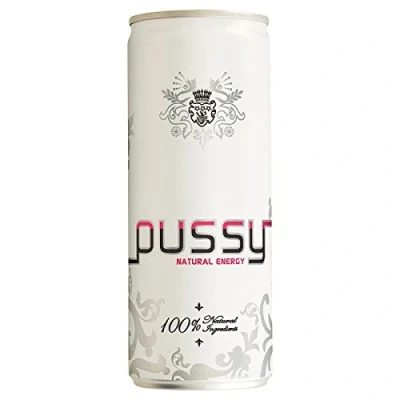 Image of Pussy Natural Energy Drink 250ml (Pack of 24 x 250ml)
