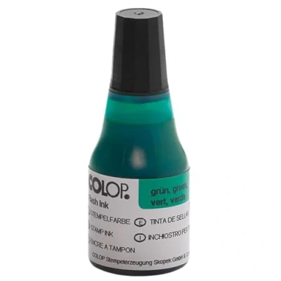 Image of COLOP EOS Ink Green 25ml 146963 Refresher for Stamp Motivation Refil