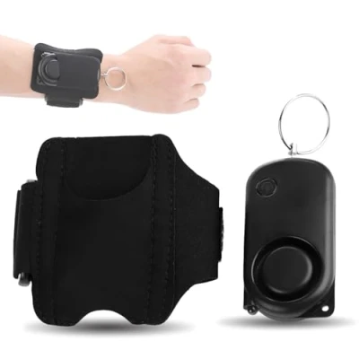 Image of 120dB Personal Alarm with LED Flashlight, Security Keychain for Girls, Kids, Students and the Elderly, Portable Emergency Protection