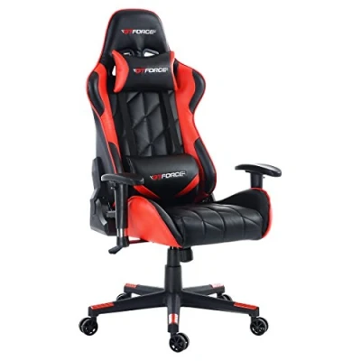 Image of GTFORCE PRO GT Reclining Sports Racing Gaming Office Desk PC CAR Faux Leather Chair (Red)